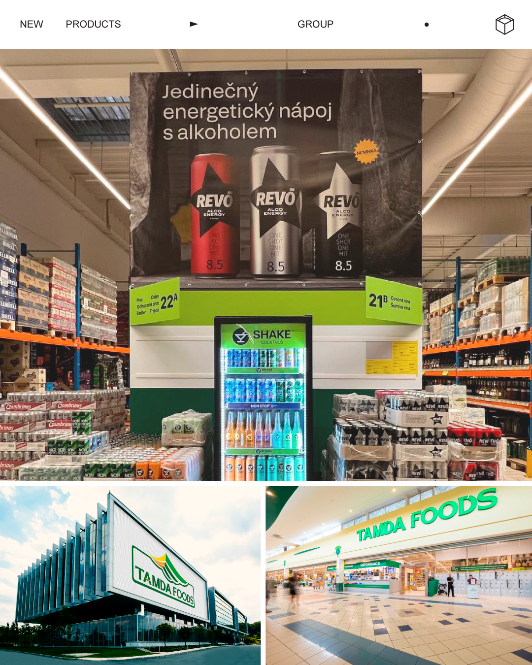 REVO and SHAKE are now available in Tamda Foods chain in the Czech Republic
