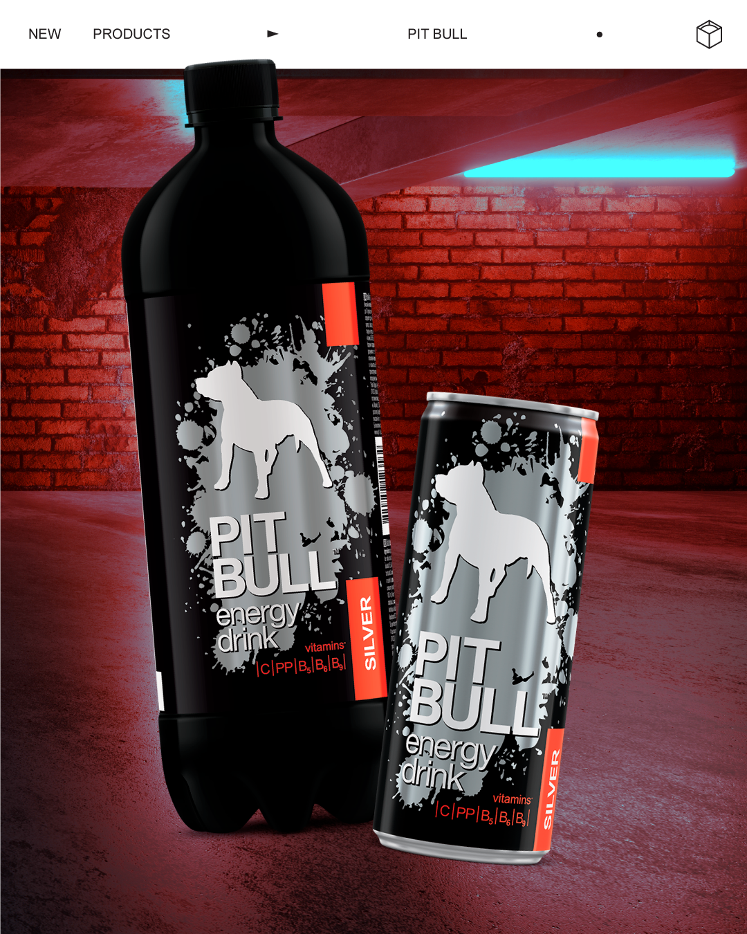 Енергетичний напій PIT BULL Silver дебютує одразу в двох форматах: алюмінієвих банках й великих літрових пляшках
