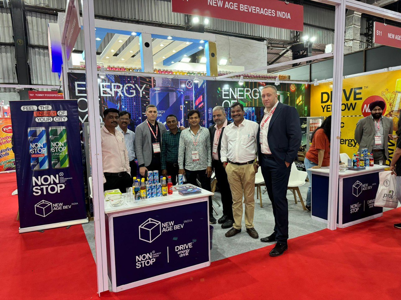 Introducing DRIVE Yellow: New Products Group Debuts New Energy Drink at ANUGA Select India